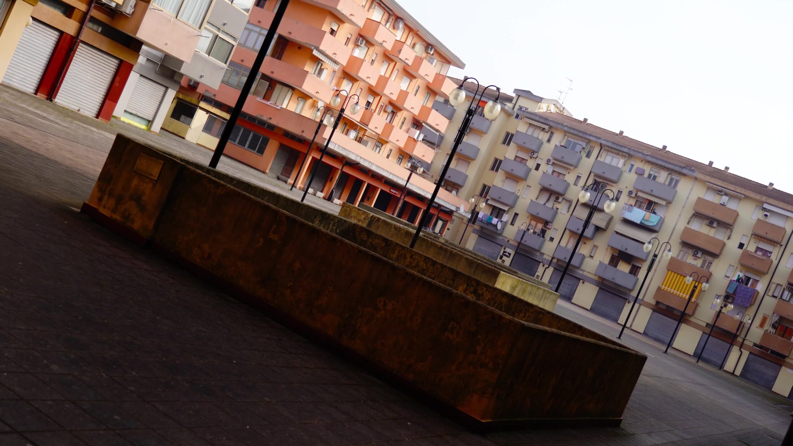 Pittoreschi edifici moderni nel centro storico di Padova