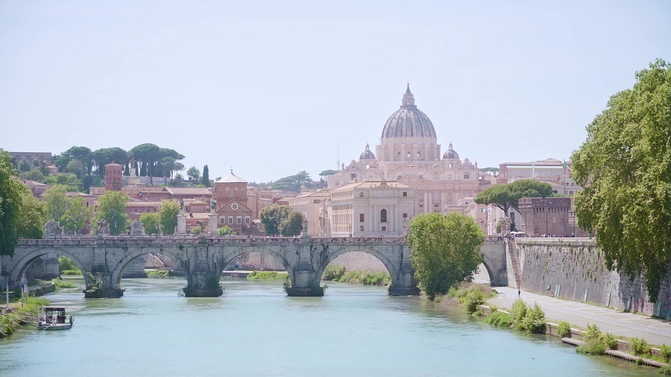 Ponte Sant’Angelo e Basilica di San Pietro nell’antica Roma