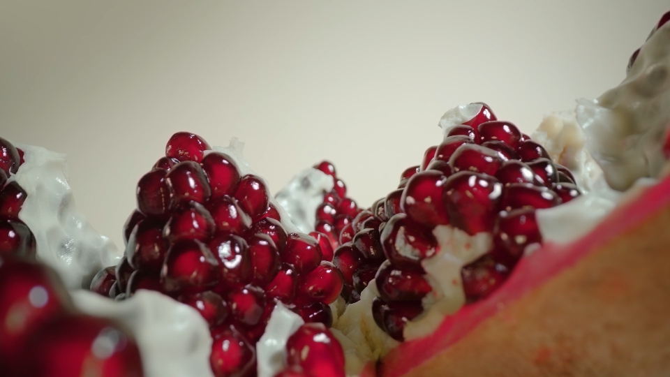 Mature Pomegranate in Close-Up