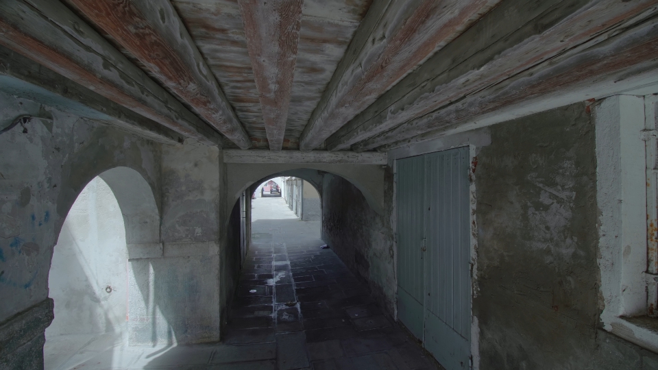 Under the ancient arcades of Chioggia