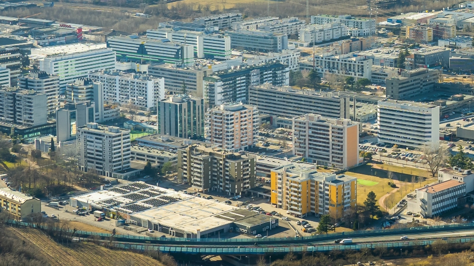 Vista dall’alto di Trento