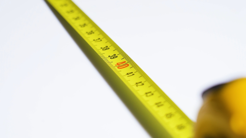Yellow meter on a white background