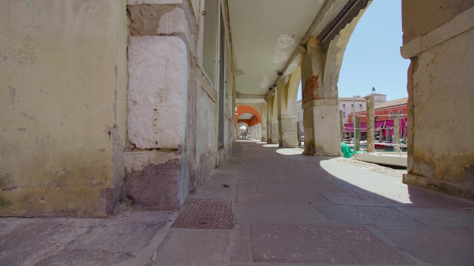 Beautiful ancient architecture of the city Chioggia