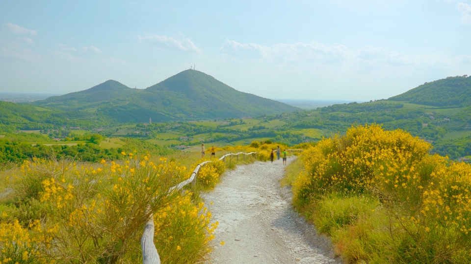 Beautiful Panorama of the Euganean Hills in Padua