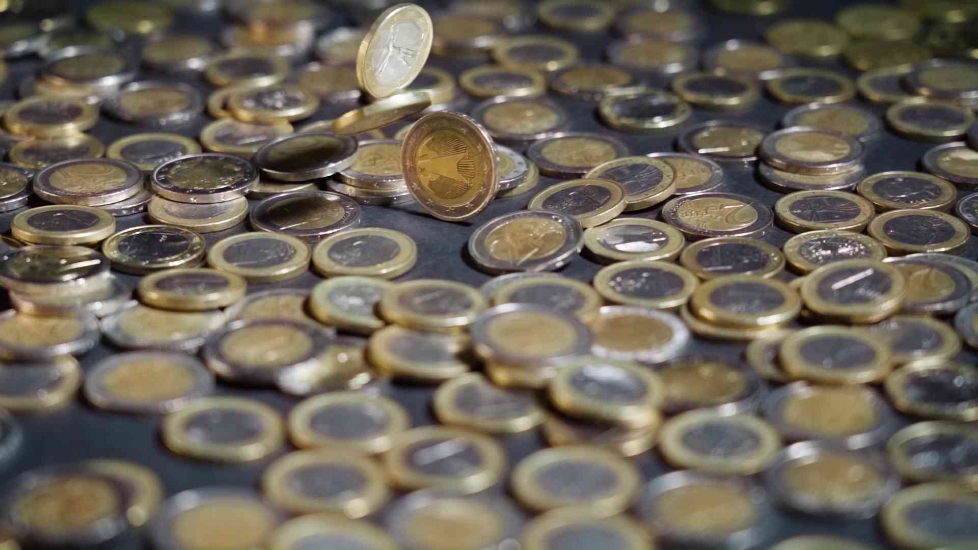 Coin Cascade: A Magical Moment in Slow Motion