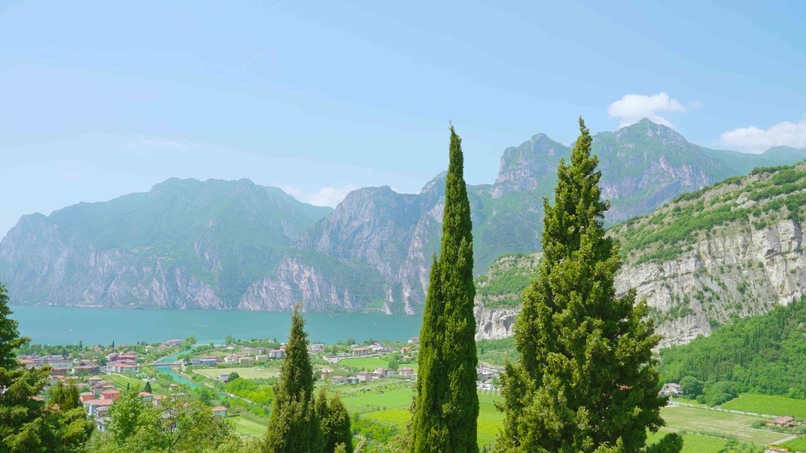 View of Lake Garda and the Mountains