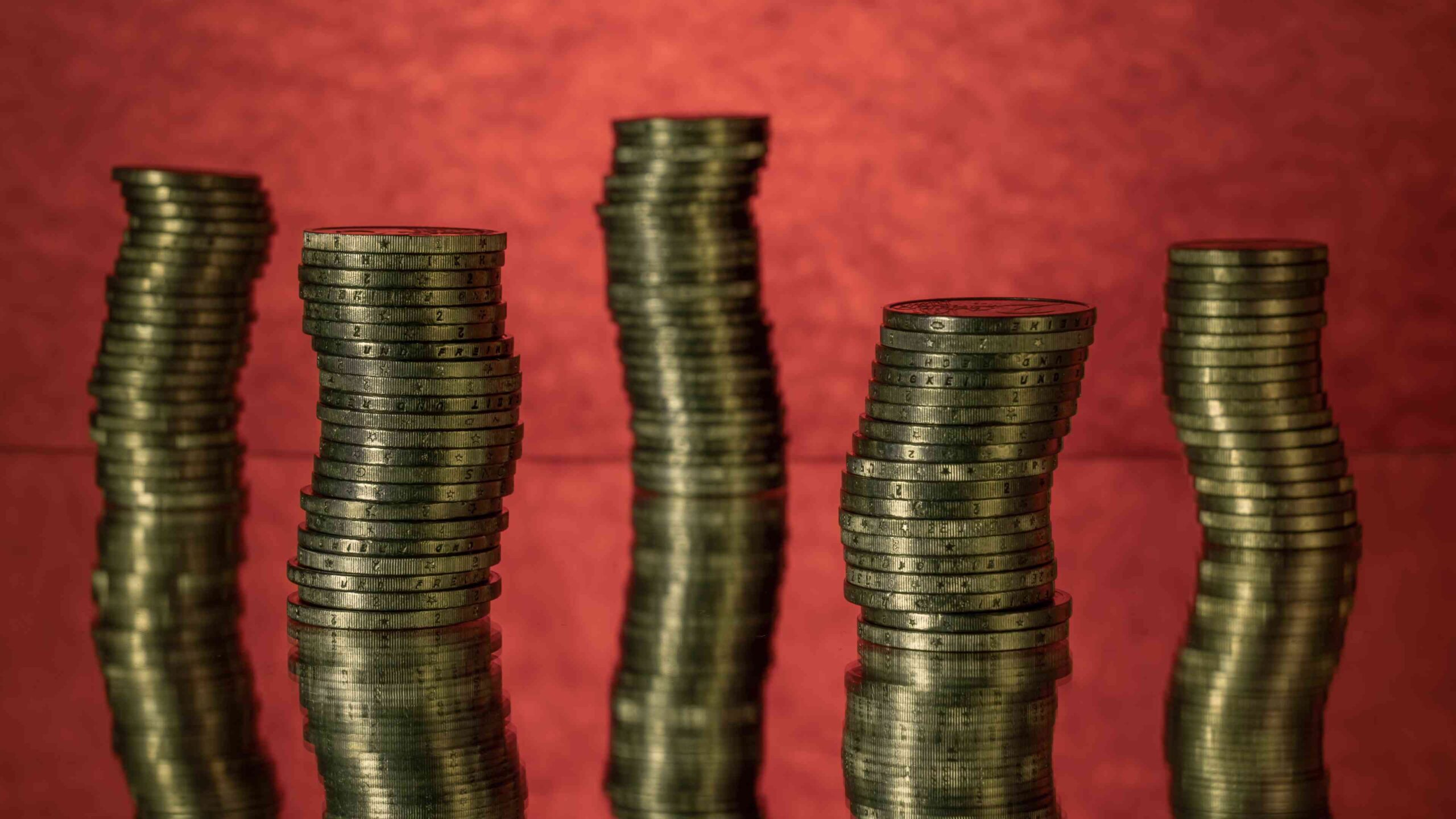 Stacks of coins