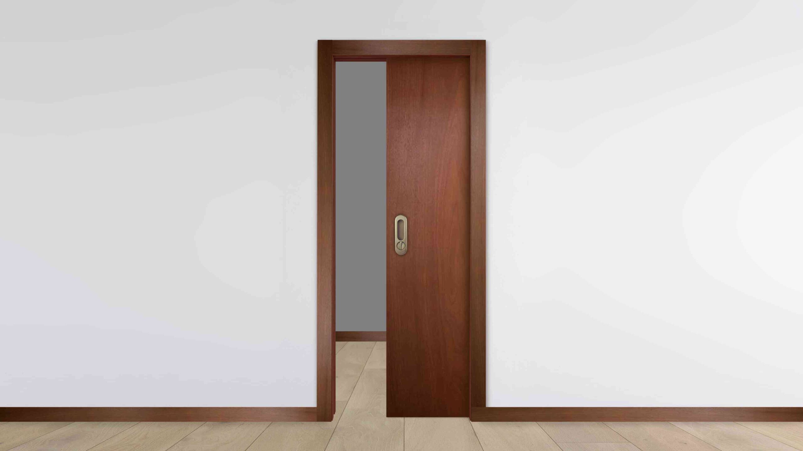 Sliding door to the room opens