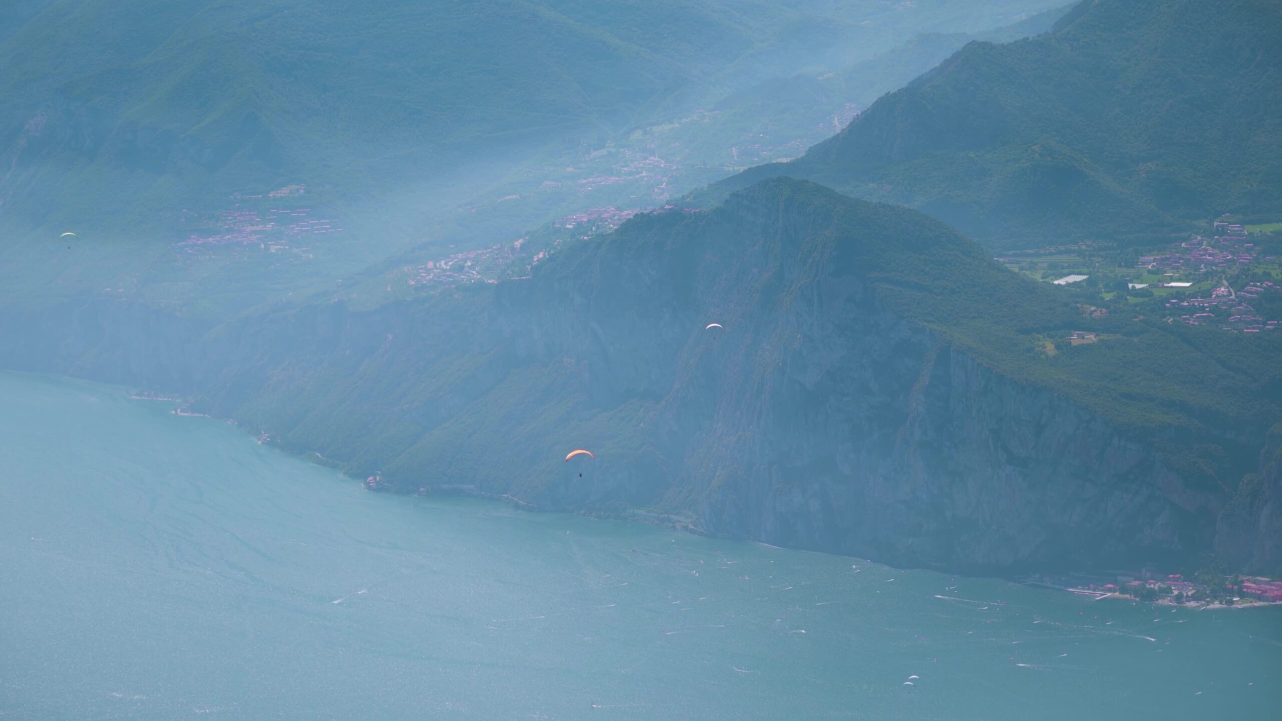 Aerial View of Lake Garda in Summer