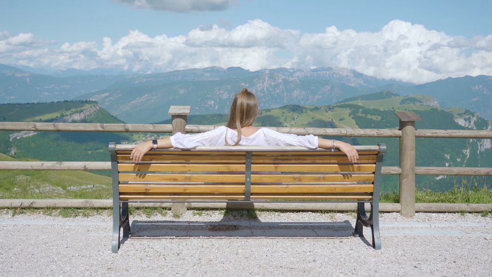 A Moment of Reflection Amidst Summer Mountains