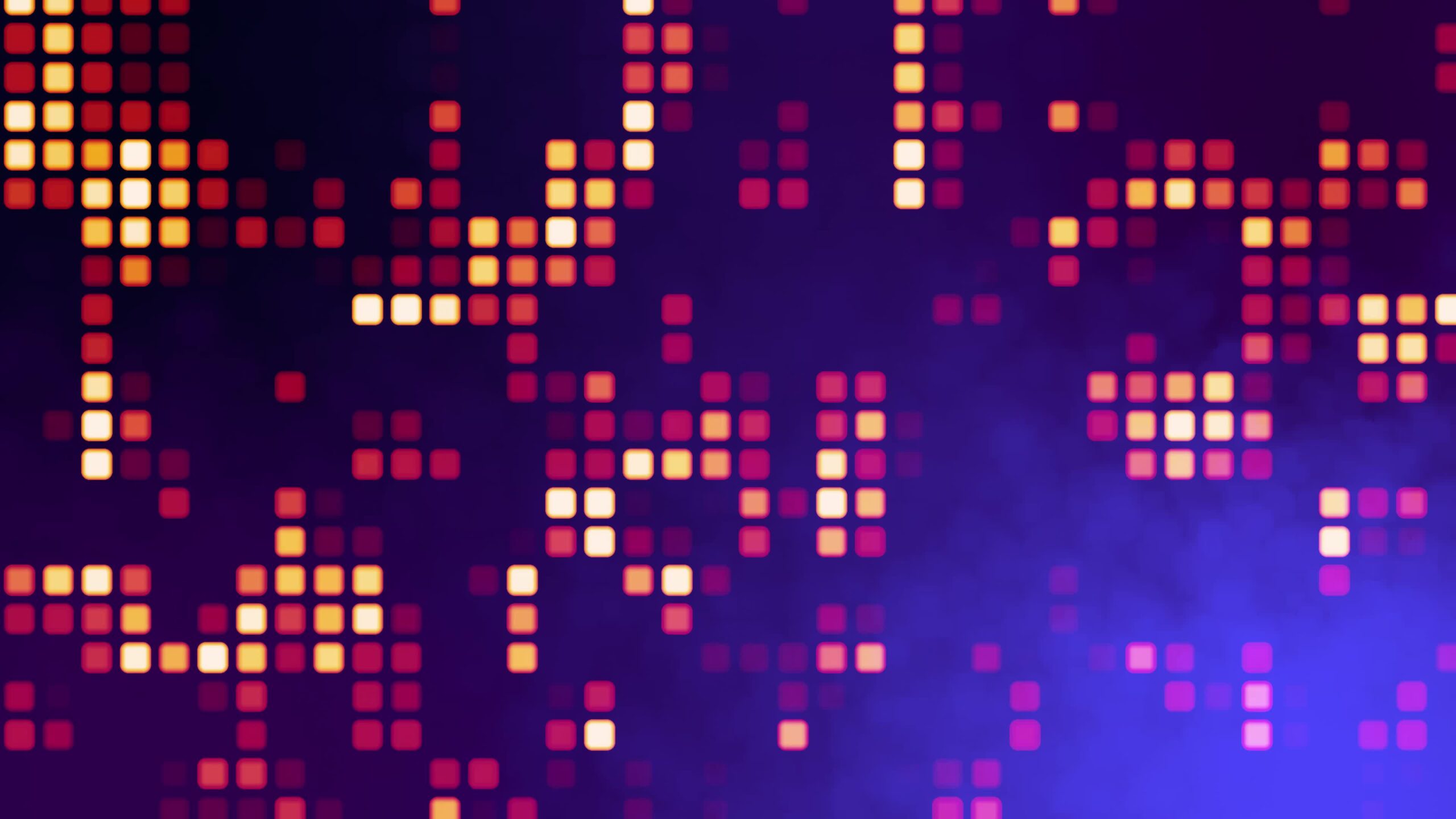 Moving Mosaic of Small Colored Squares