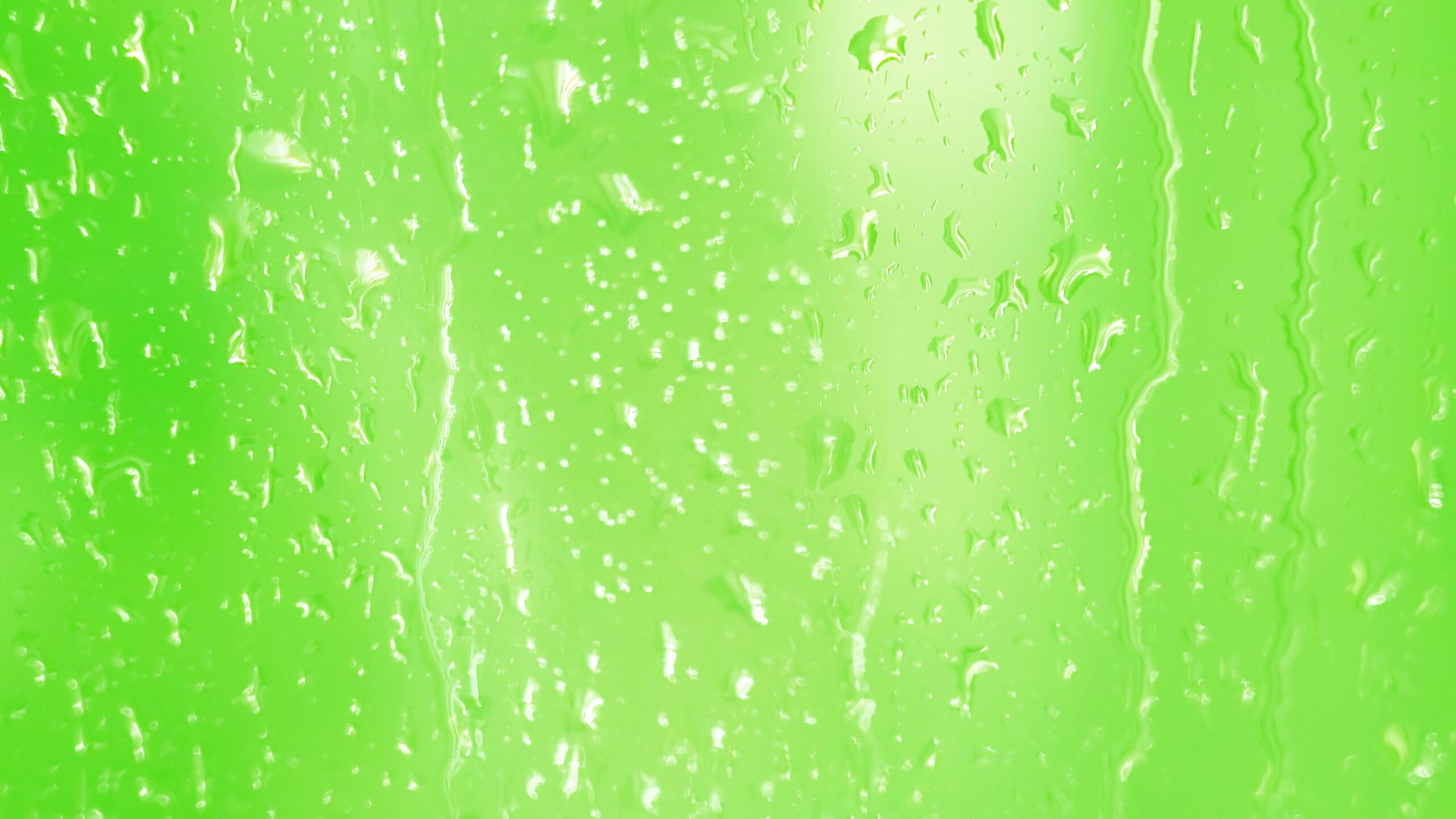 Green screen della pioggia sul vetro