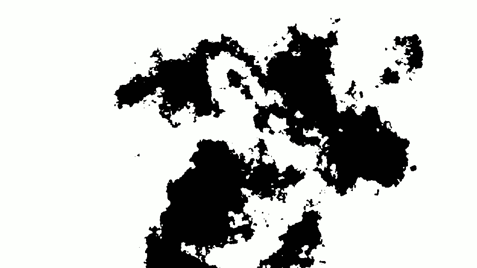 Transition from white to black with uneven spots