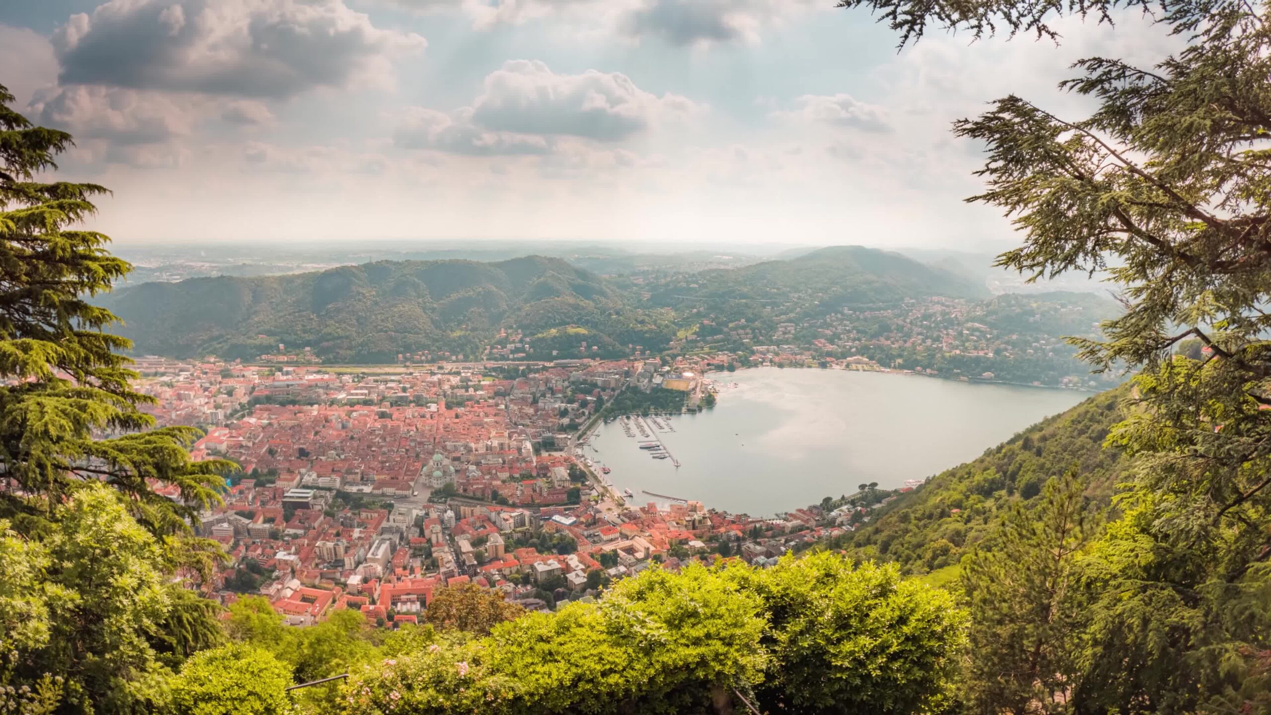 City of Como seen from above