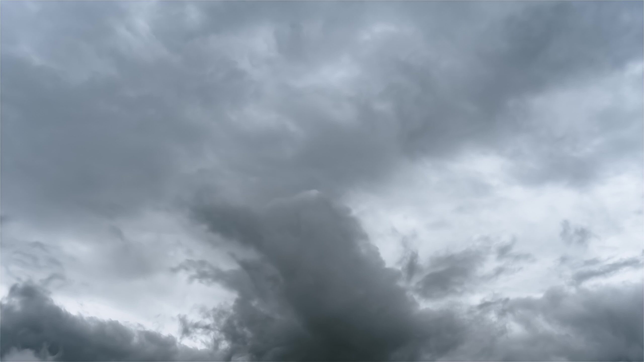 Dark clouds in the sky
