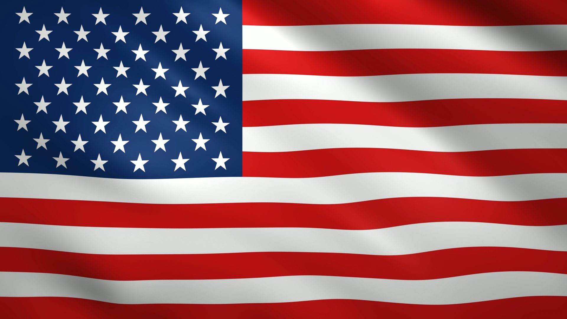American flag waving