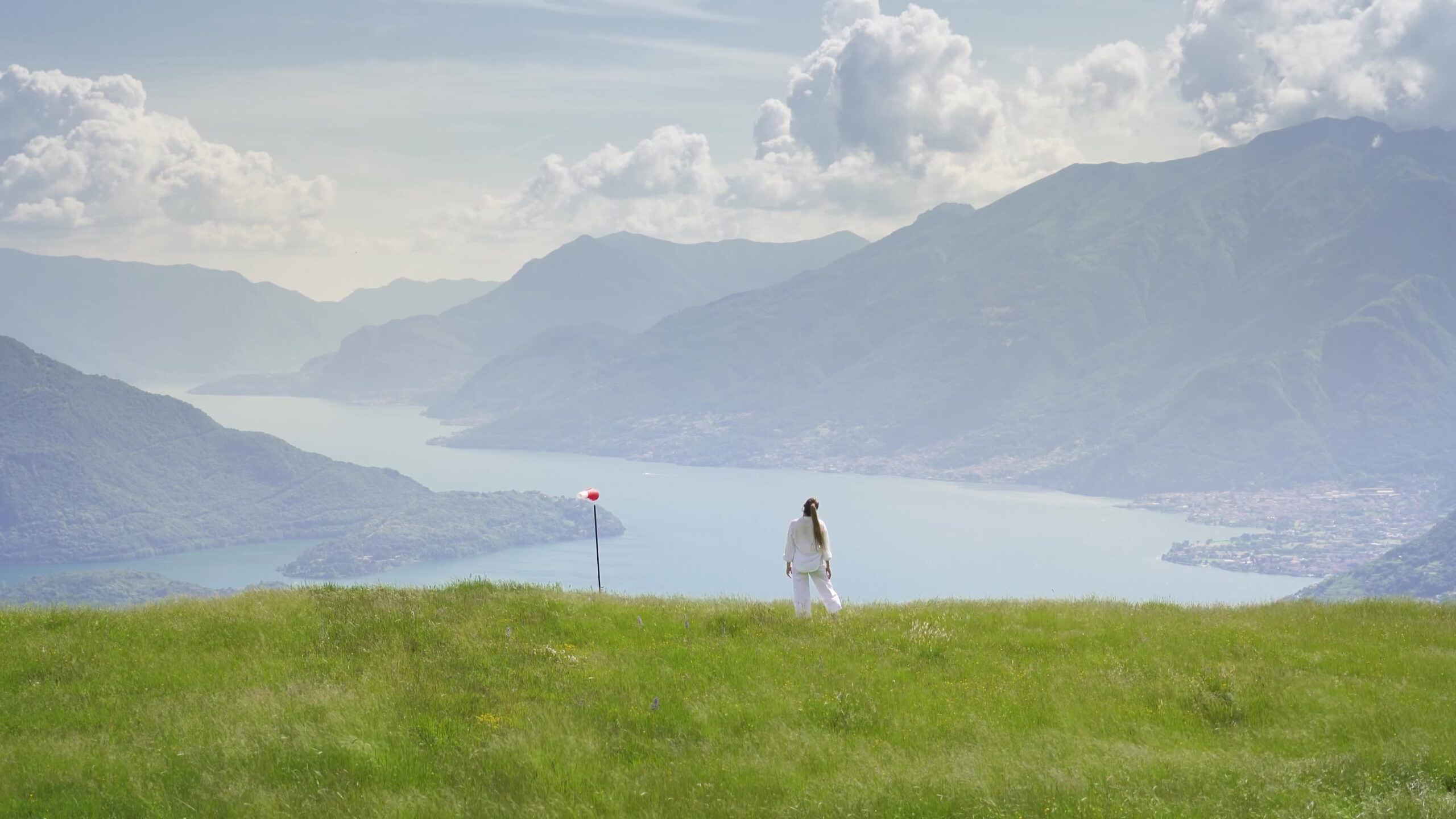 Beautiful landscape of the mountains around the lake