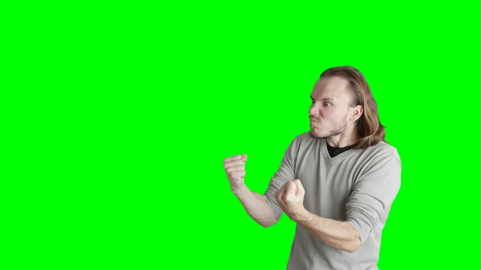 Divertente interpretazione di un uomo che finge di essere arrabbiato!