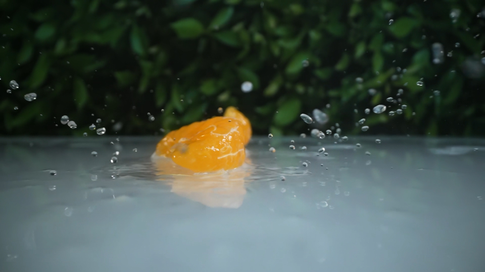 Fette di Mandarini in Slow Motion