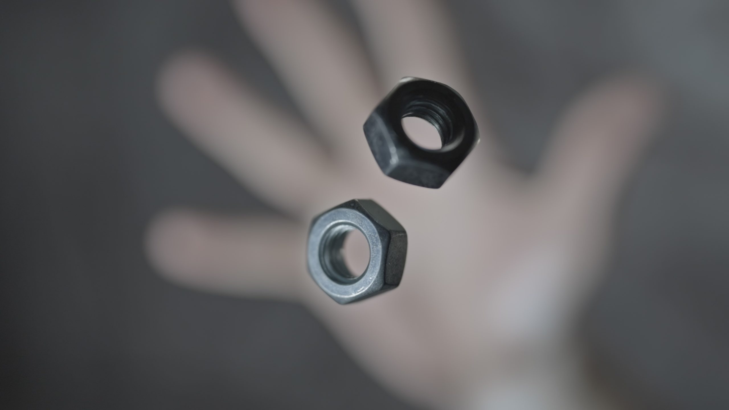 Two bolts in macro