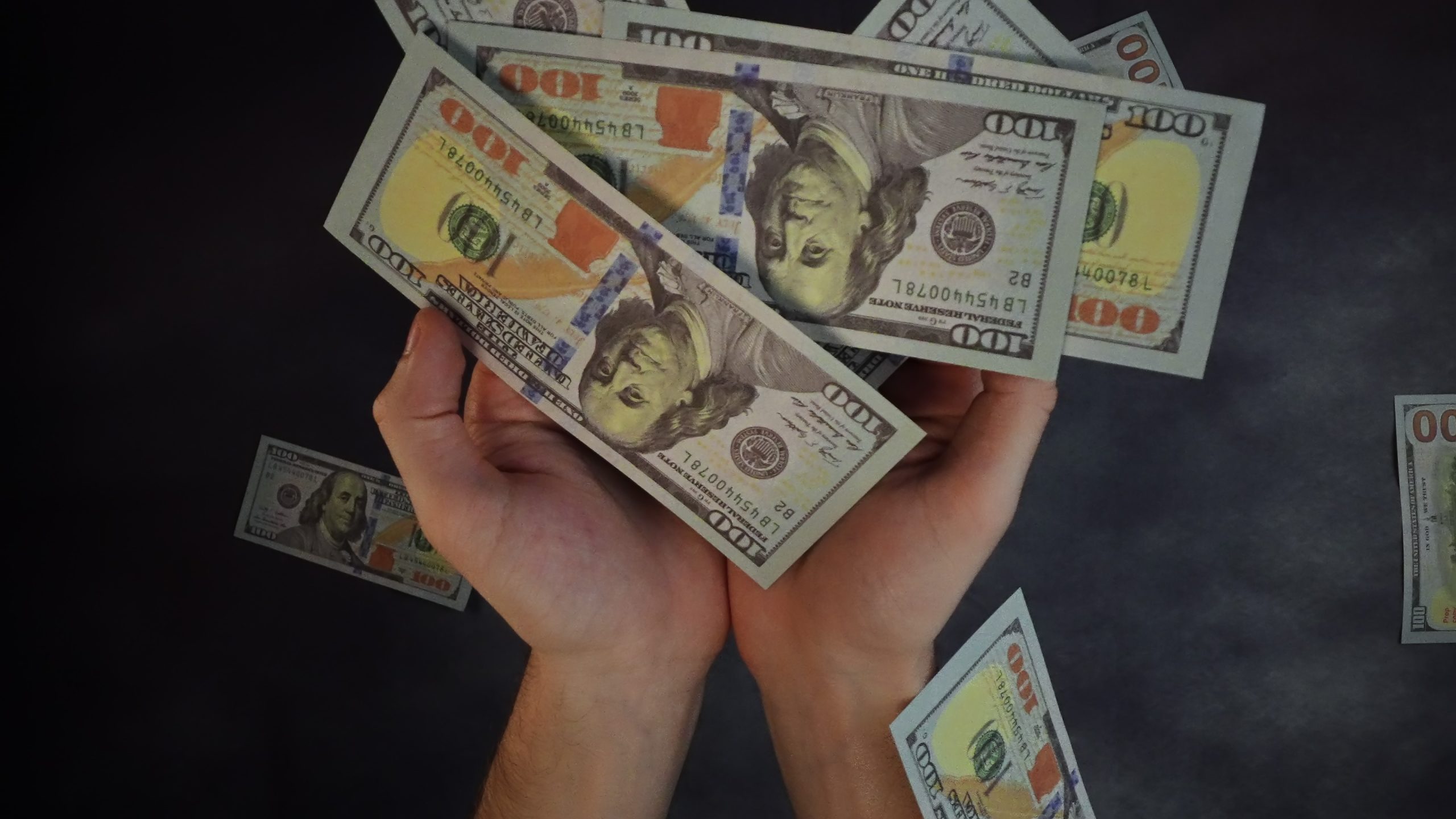 Dollars fall into hands