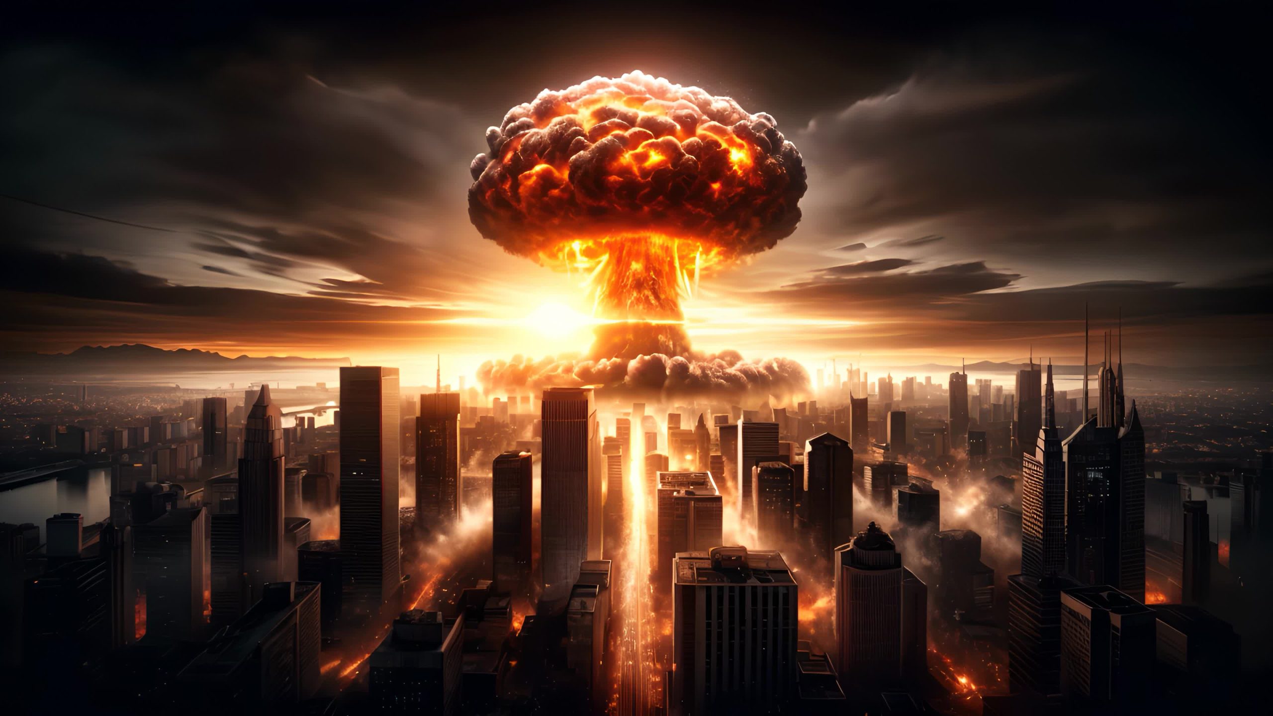 Atomic Explosion on the City