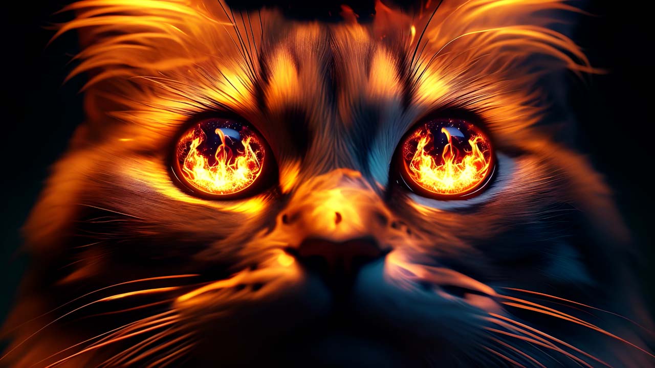Fiery Soul: The Cat’s Blazing Stare