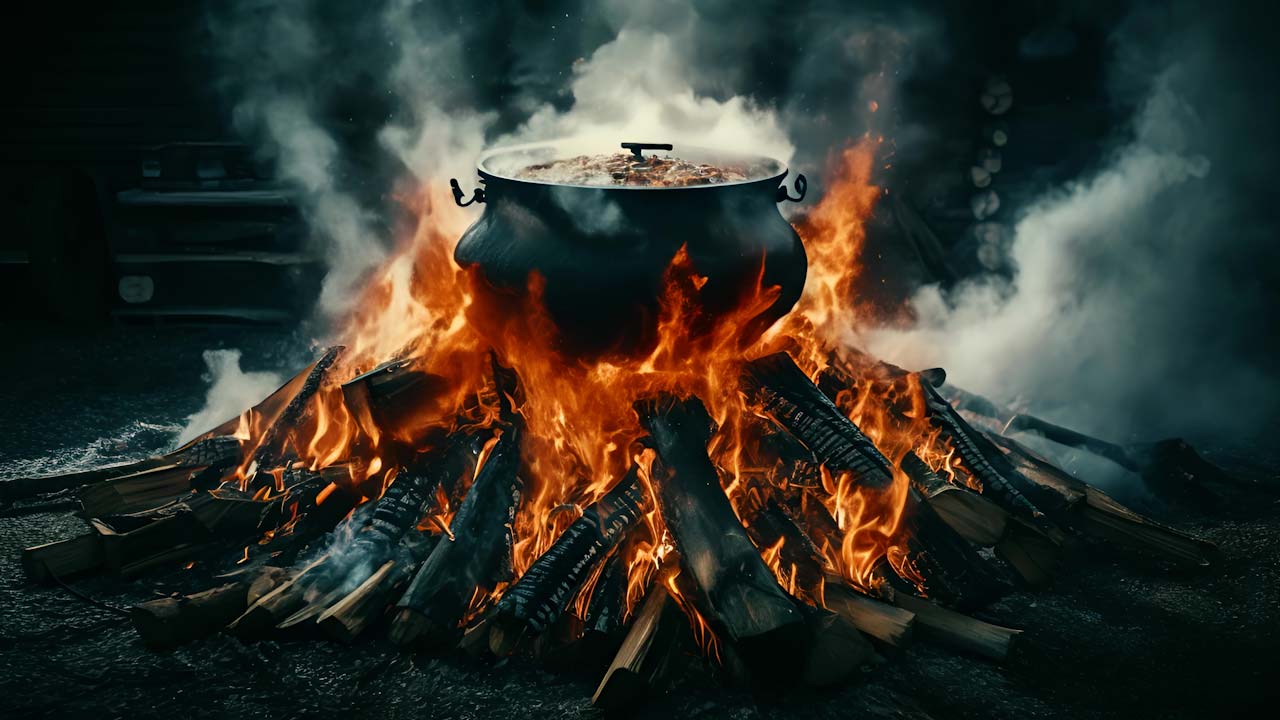 Calderone infuocato: l’arte della cucina a fuoco aperto