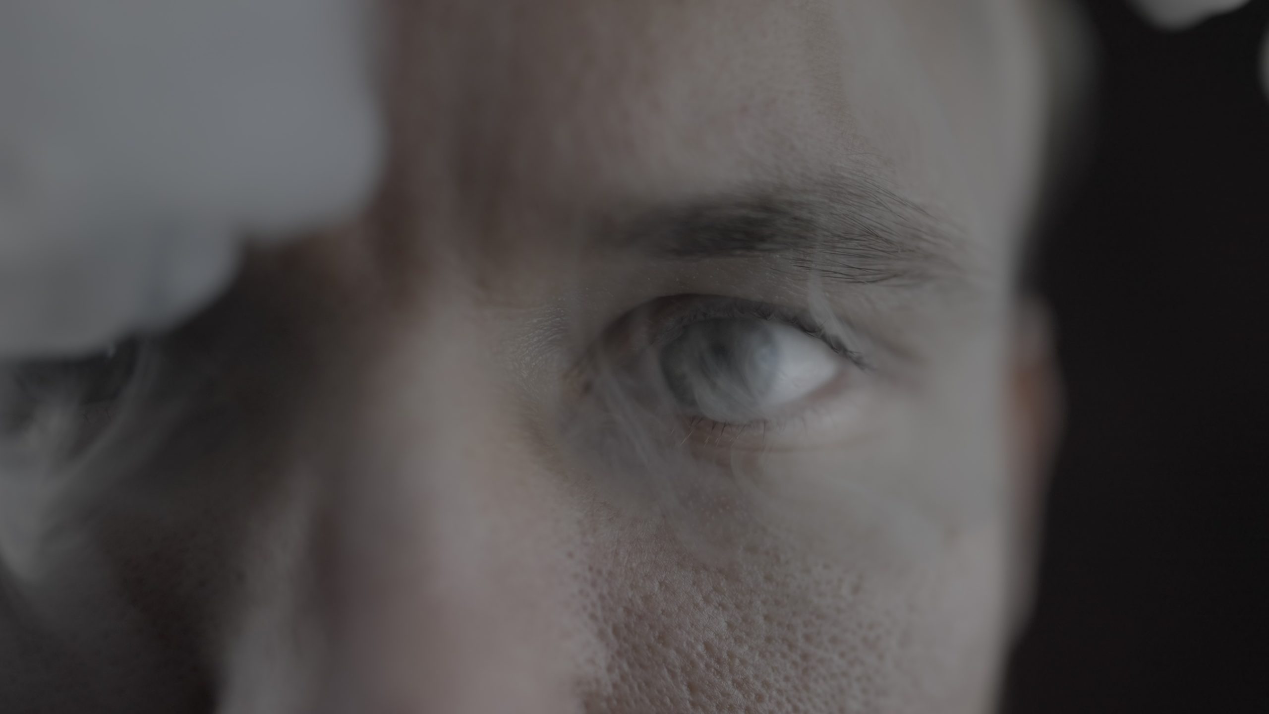Intense Close-Up of an Eye in Deep Focus