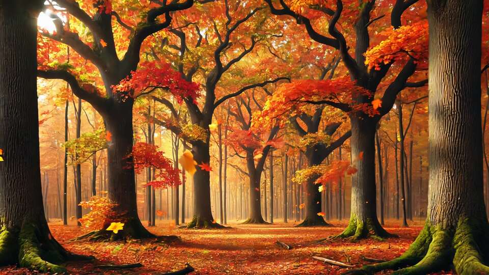 Sentiero Tranquillo nella Foresta Autunnale