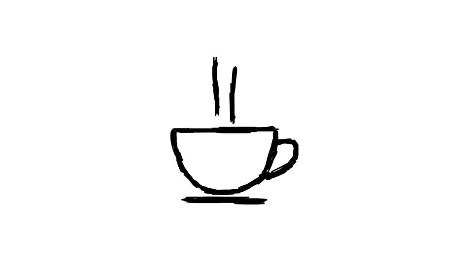 Icona della Tazza di Caffè Disegnata a Mano
