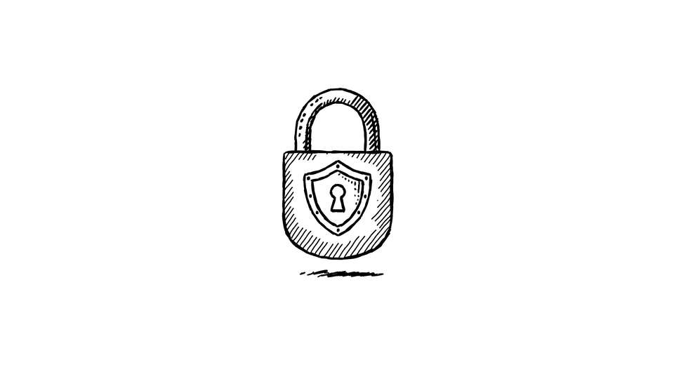 Icona del Lucchetto Disegnata a Mano