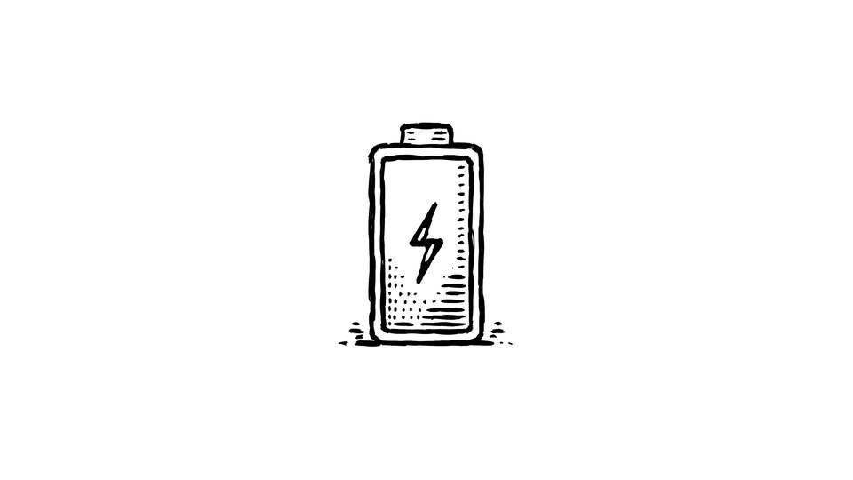Hand-Drawn Battery Icon