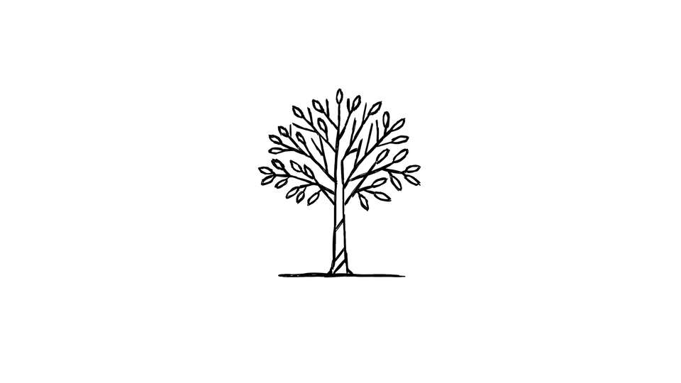 Icona dell’Albero Disegnata a Mano