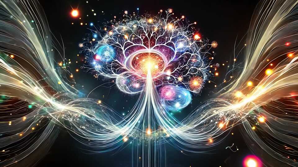 Abstract Visualization of the Brain’s Neural Energy Flow
