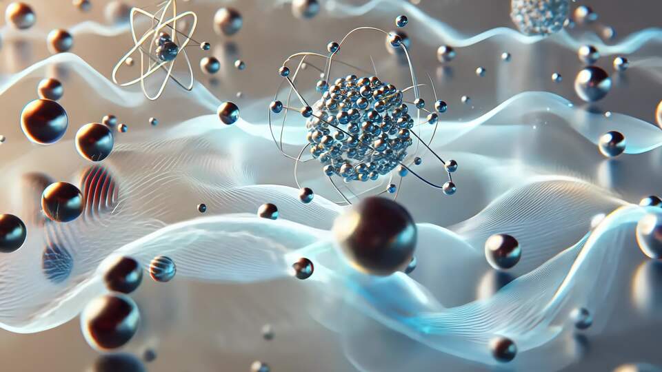 Particelle subatomiche in un campo quantistico