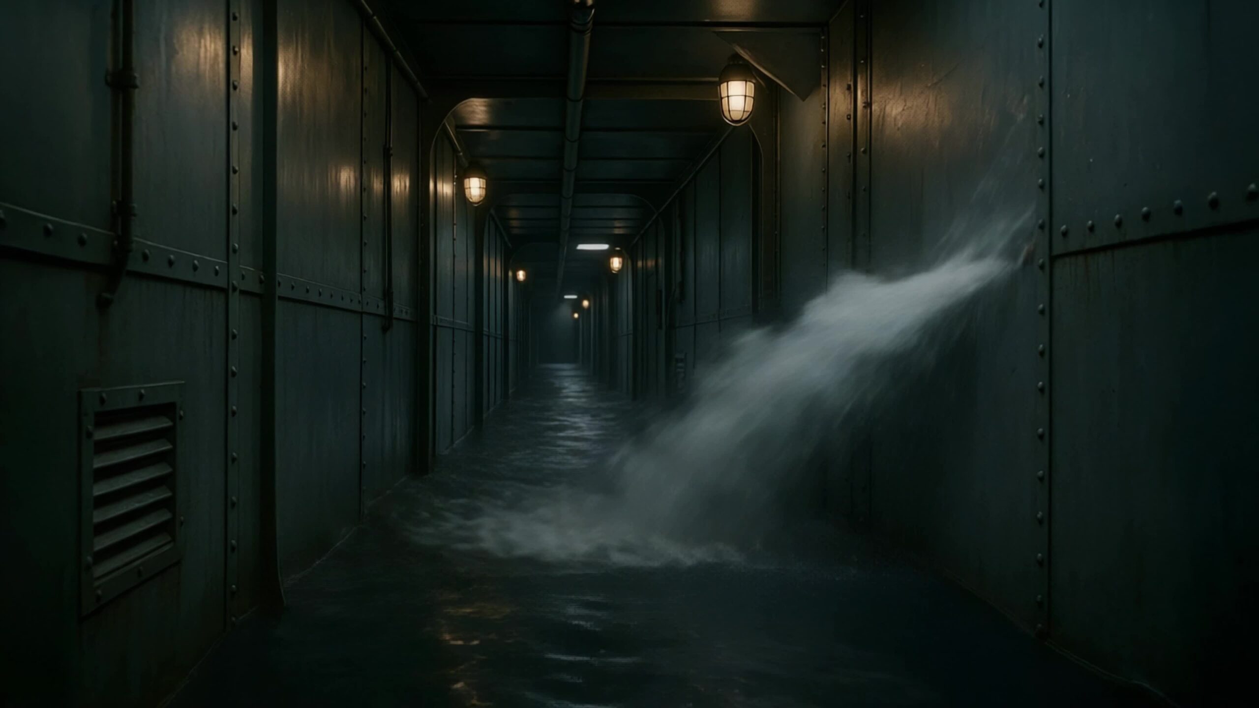 Water Floods the Corridors