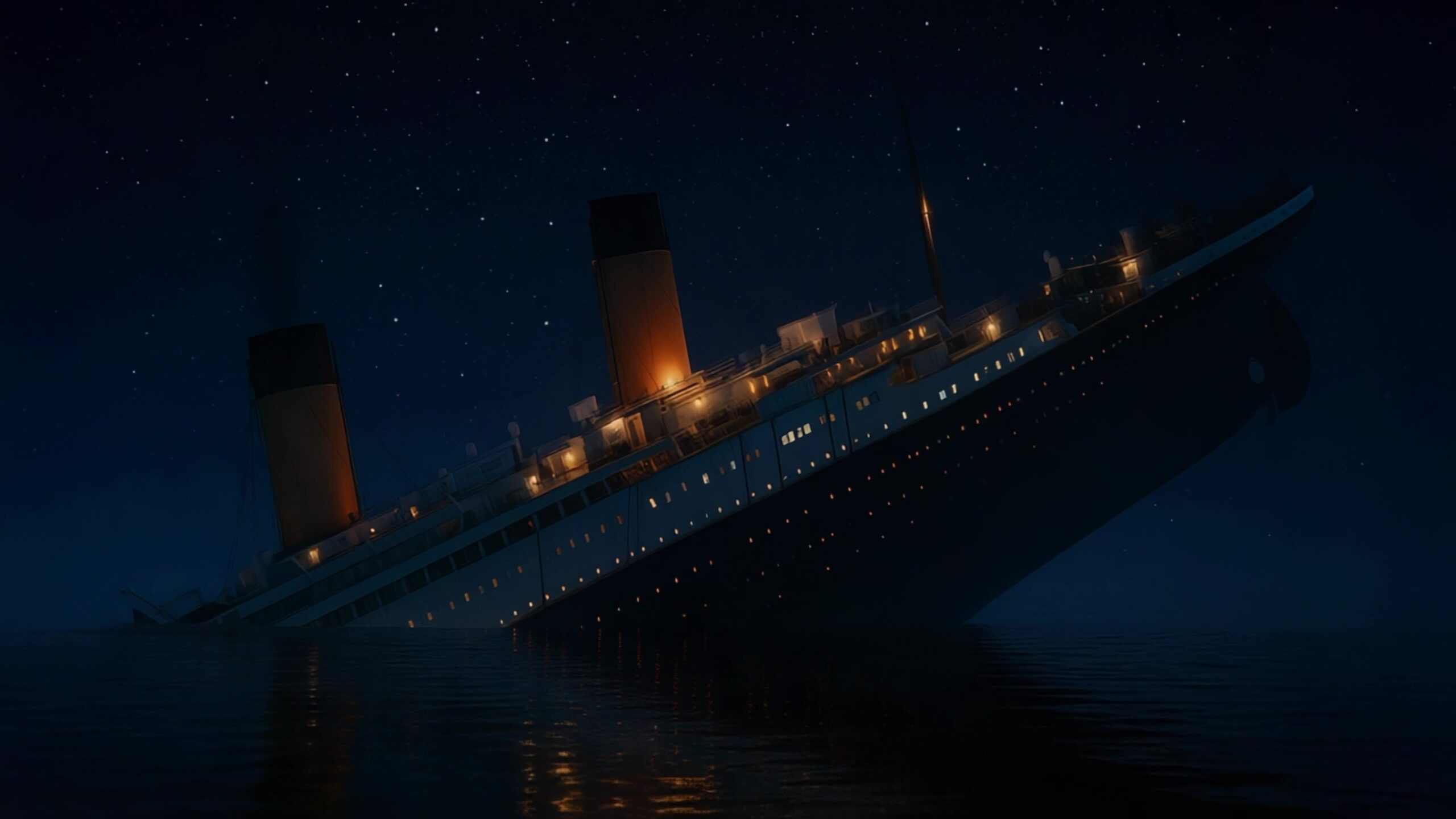 Il Titanic si inclina sempre di più nella fase finale dell’affondamento