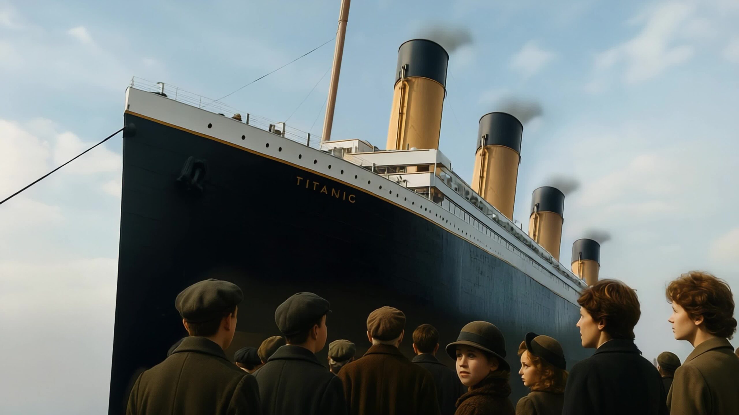 The Crowd Watching Titanic’s Departure