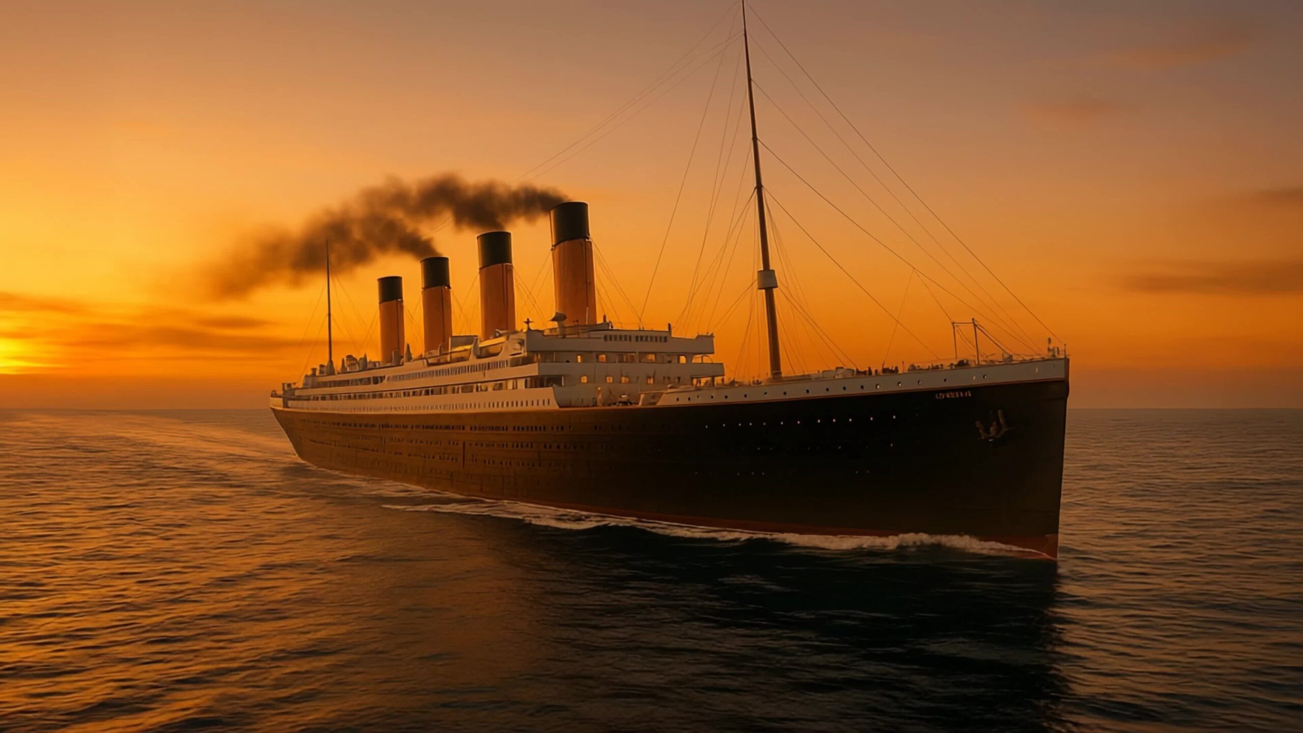 Titanic – The majestic voyage at sunset