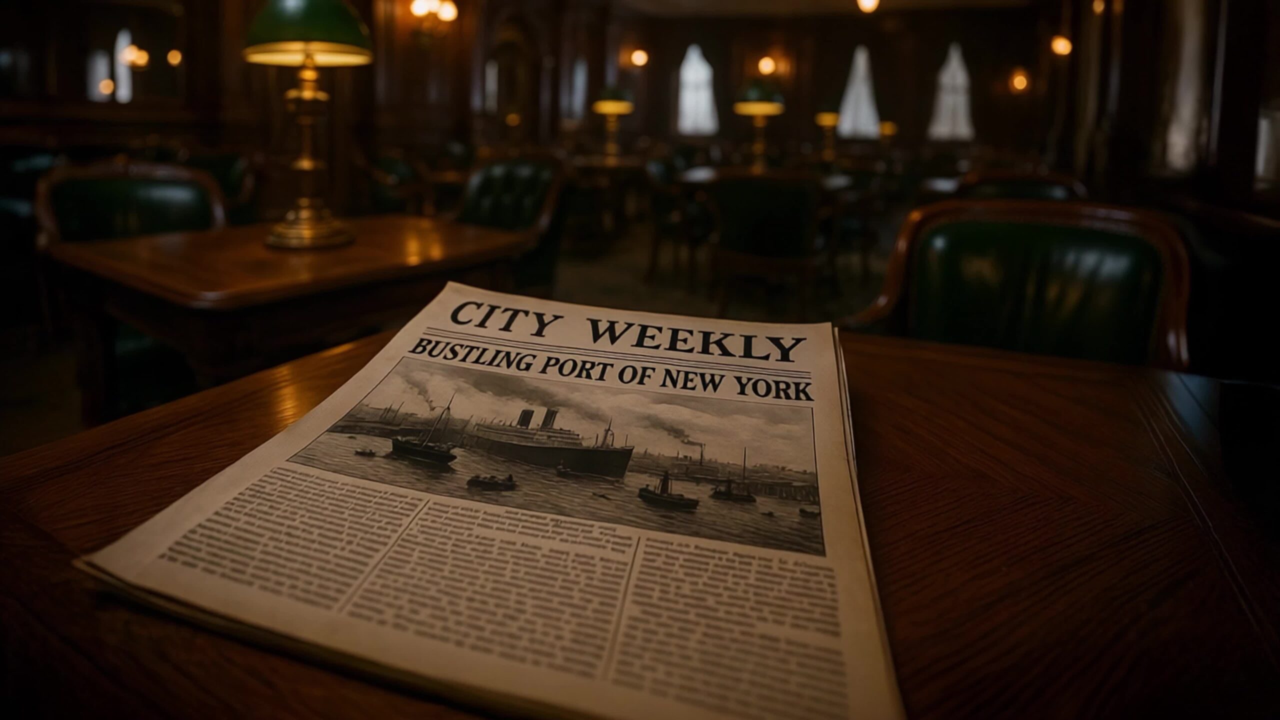 A newspaper aboard the Titanic