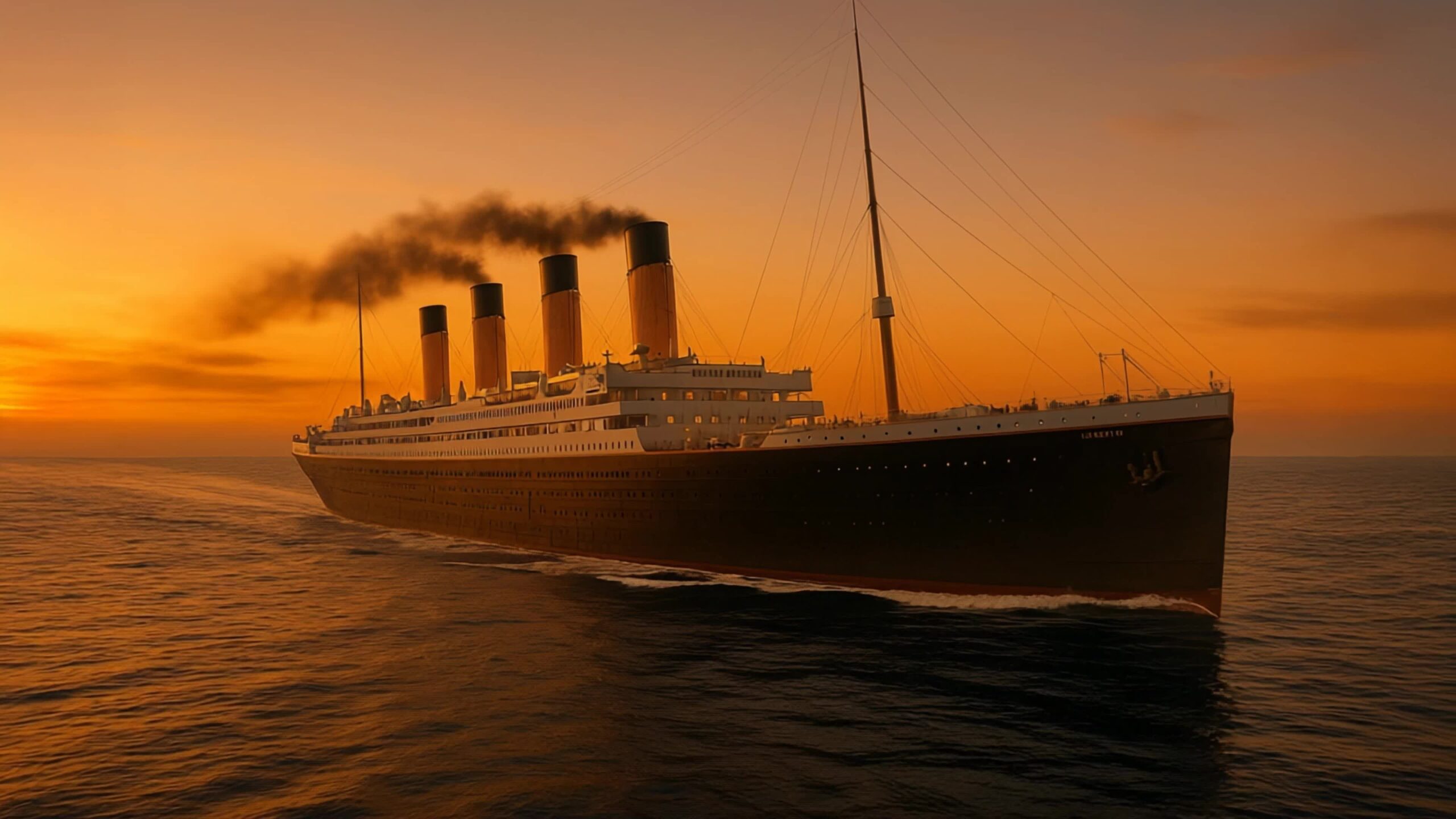 Il Titanic al tramonto – la maestosità prima della tragedia