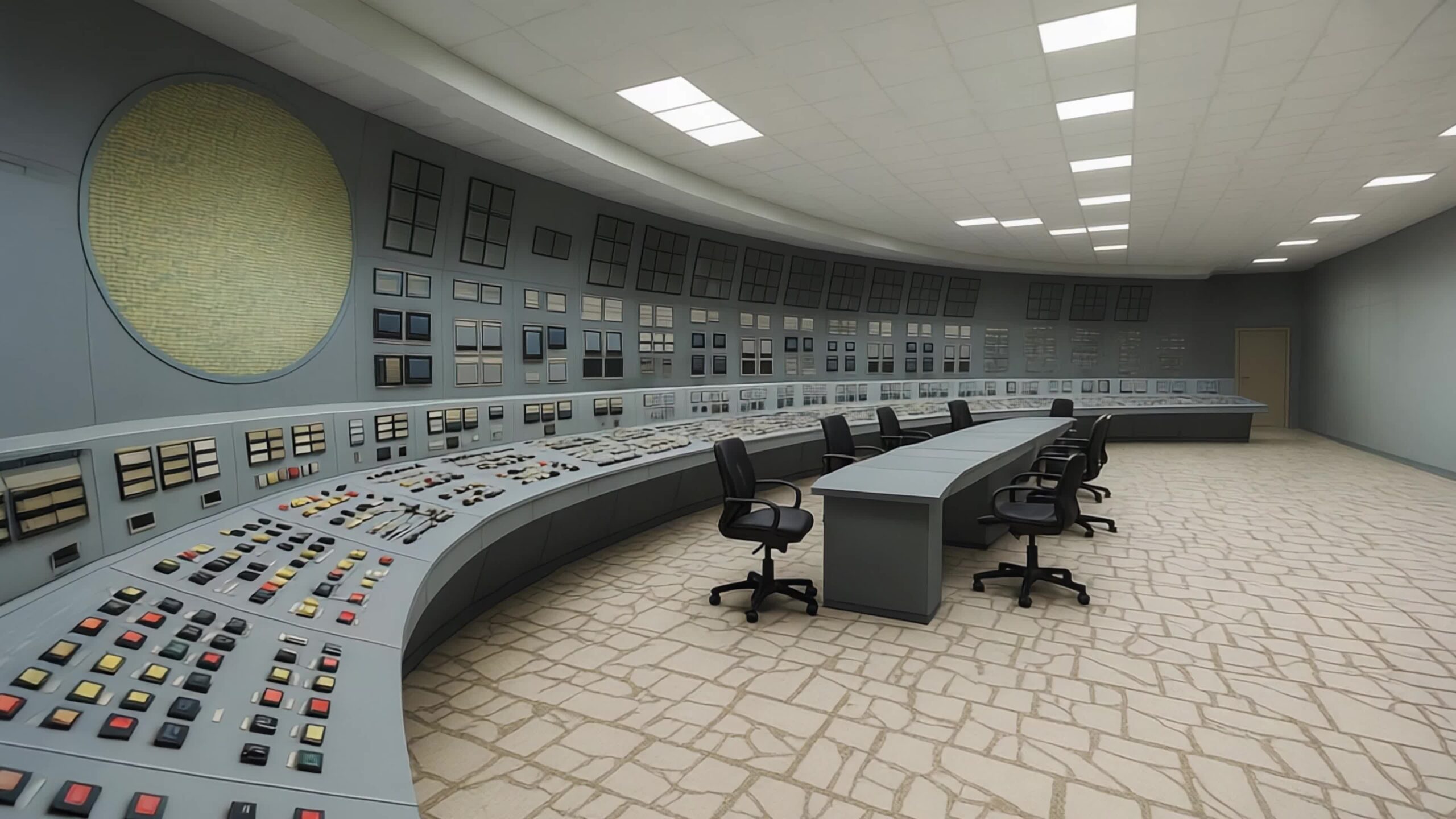 La Sala di Controllo Vuota di Chernobyl